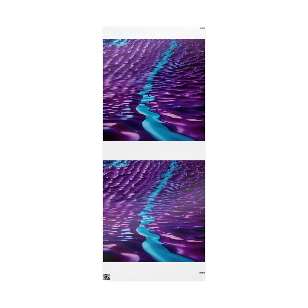 Amethyst Waves Illusion - Wrapping Paper - Home Decor - g(0D·IO) - 30'' x 72'' - Glossy -