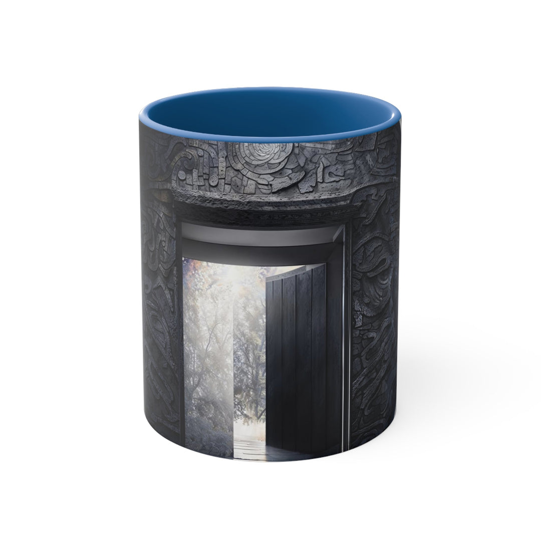 Ancient Gateway Contrast - Accent Coffee Mug - Mug - g(0D·IO) - Blue - 11oz -