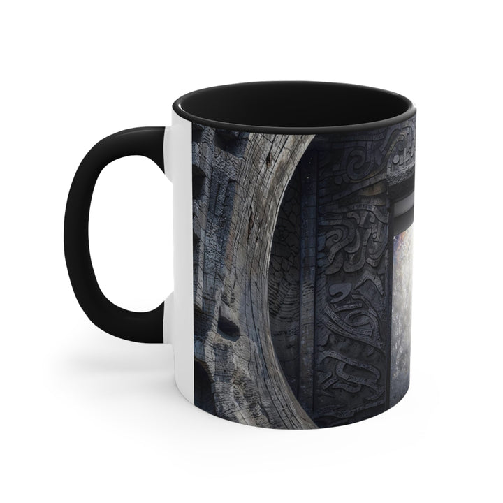 Ancient Gateway Contrast - Accent Coffee Mug - Mug - g(0D·IO) - Pink - 11oz -