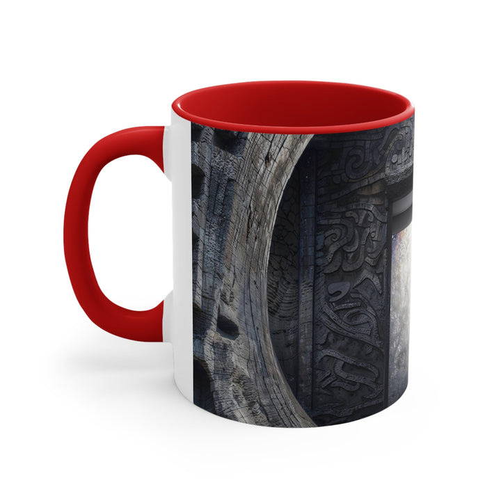 Ancient Gateway Contrast - Accent Coffee Mug - Mug - g(0D·IO) - Pink - 11oz -