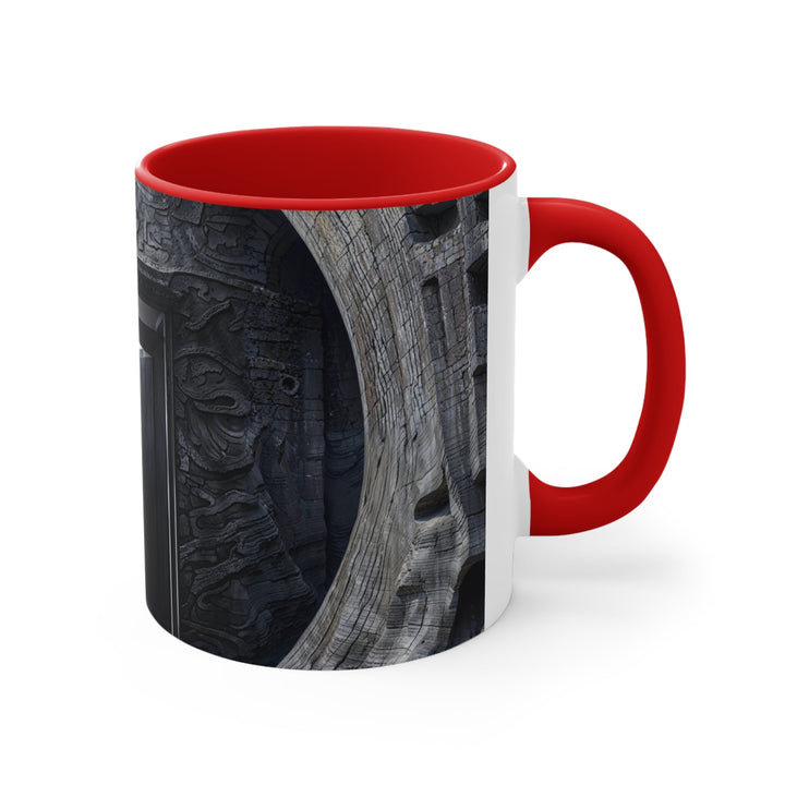 Ancient Gateway Contrast - Accent Coffee Mug - Mug - g(0D·IO) - Pink - 11oz -