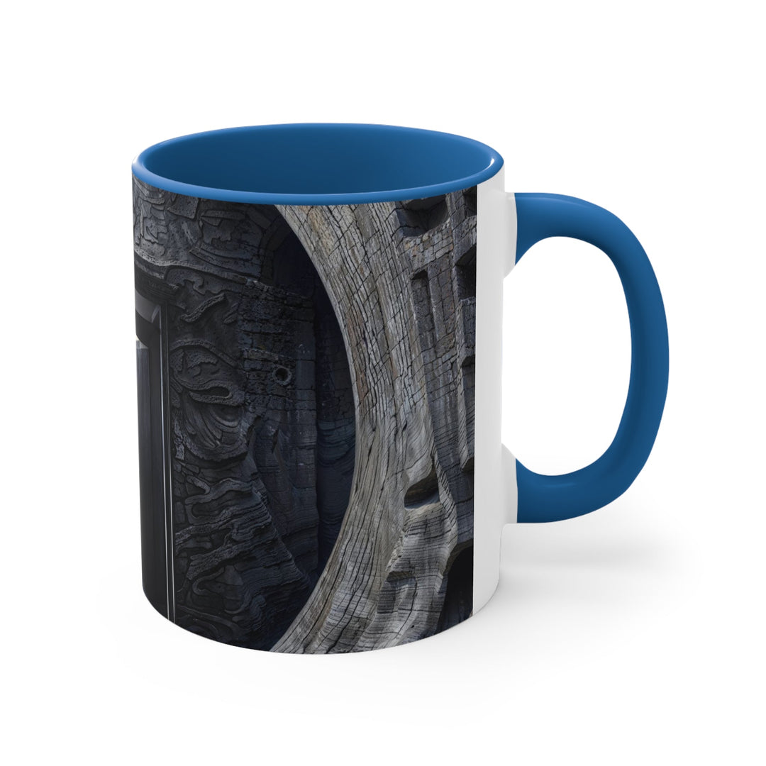 Ancient Gateway Contrast - Accent Coffee Mug - Mug - g(0D·IO) - Pink - 11oz -