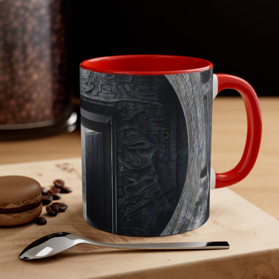 Ancient Gateway Contrast - Accent Coffee Mug - Mug - g(0D·IO) - Pink - 11oz -