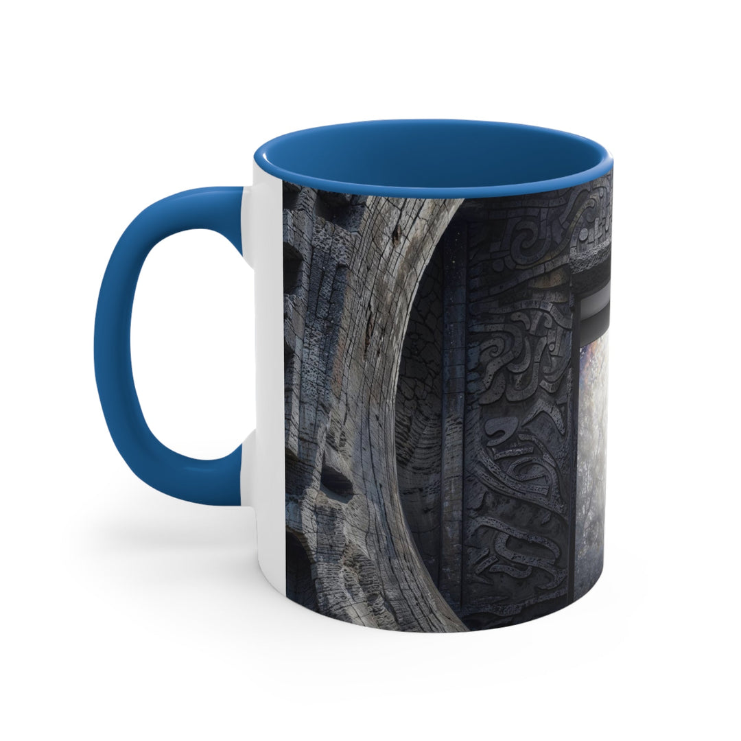 Ancient Gateway Contrast - Accent Coffee Mug - Mug - g(0D·IO) - Pink - 11oz -