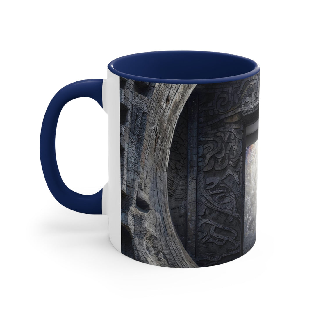 Ancient Gateway Contrast - Accent Coffee Mug - Mug - g(0D·IO) - Pink - 11oz -