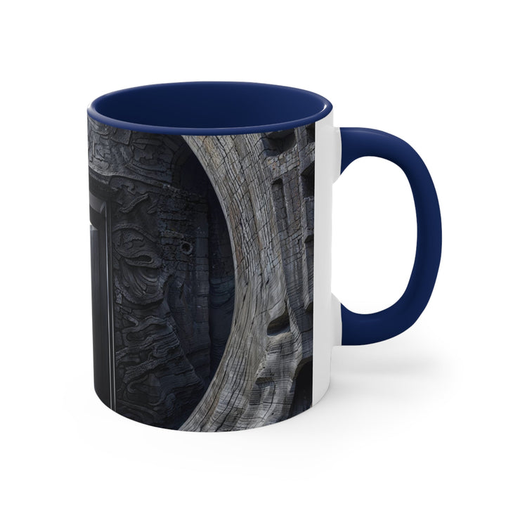 Ancient Gateway Contrast - Accent Coffee Mug - Mug - g(0D·IO) - Pink - 11oz -