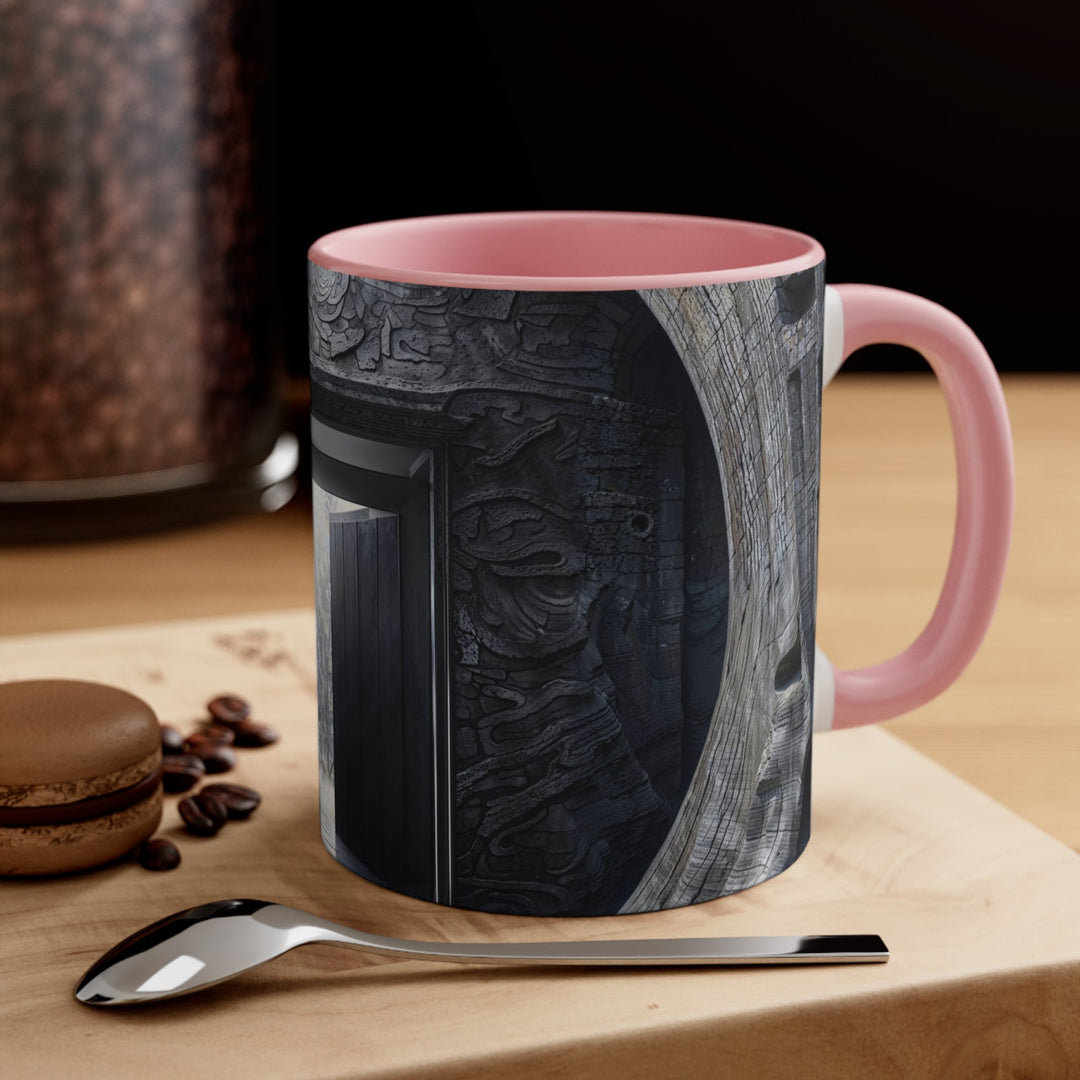 Ancient Gateway Contrast - Accent Coffee Mug - Mug - g(0D·IO) - Pink - 11oz -