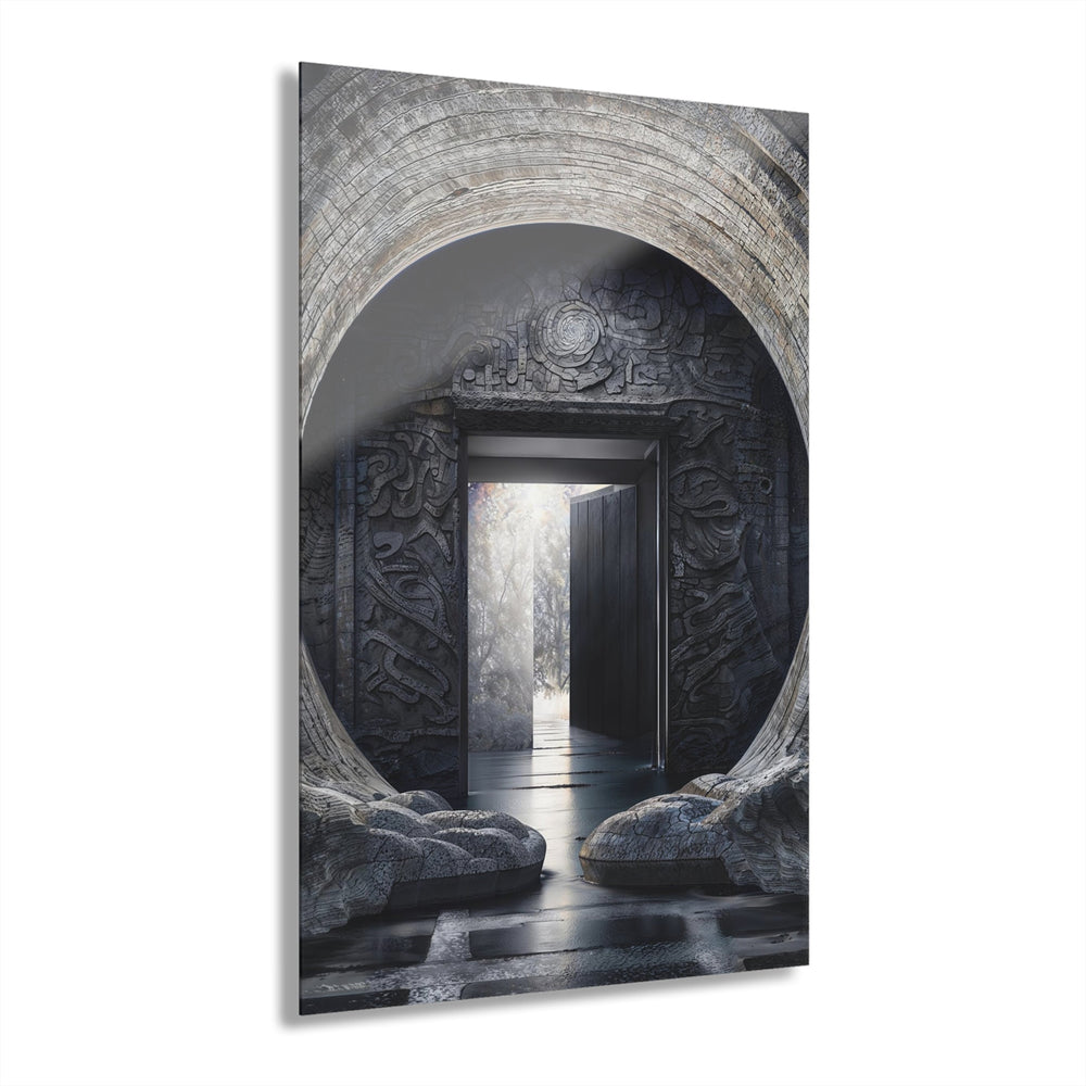 Ancient Gateway Contrast - Acrylic Prints (French Cleat Hanging) - Home Decor - g(0D·IO) - 24" x 36" (Vertical) - 0.25'' -