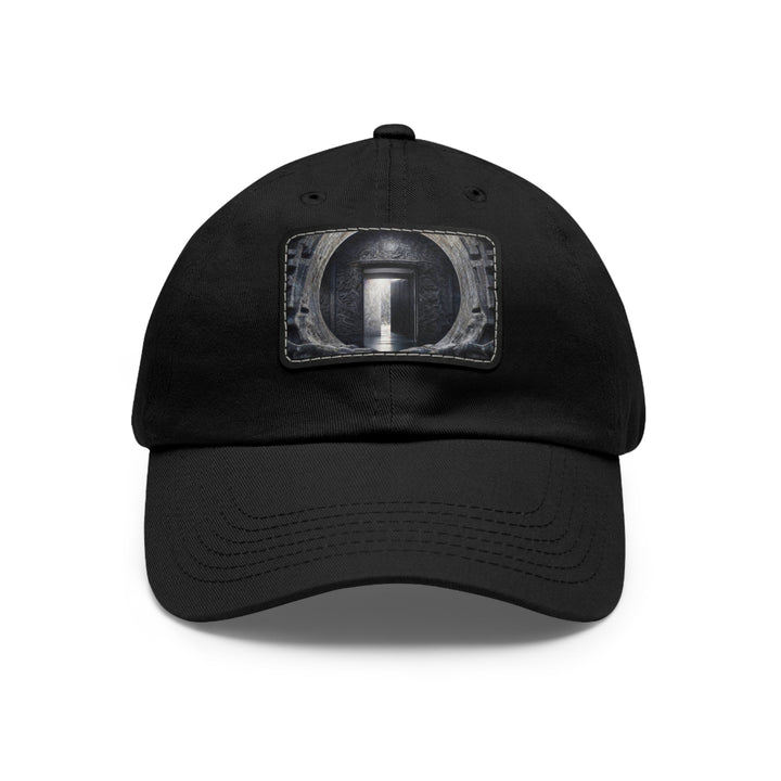 Ancient Gateway Contrast - Dad Hat - Hats - g(0D·IO) - Black / Black patch - Rectangle - One size