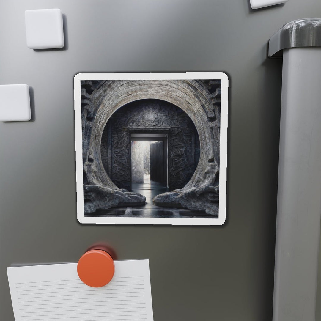 Ancient Gateway Contrast - Die-cut Magnet - Home Decor - g(0D·IO) - 6 × 6" - Die-Cut - 1 pc