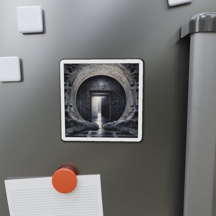Ancient Gateway Contrast - Die-cut Magnet - Home Decor - g(0D·IO) - 6 × 6" - Die-Cut - 1 pc
