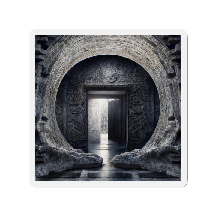 Ancient Gateway Contrast - Die-cut Magnet - Home Decor - g(0D·IO) - 6 × 6" - Die-Cut - 1 pc