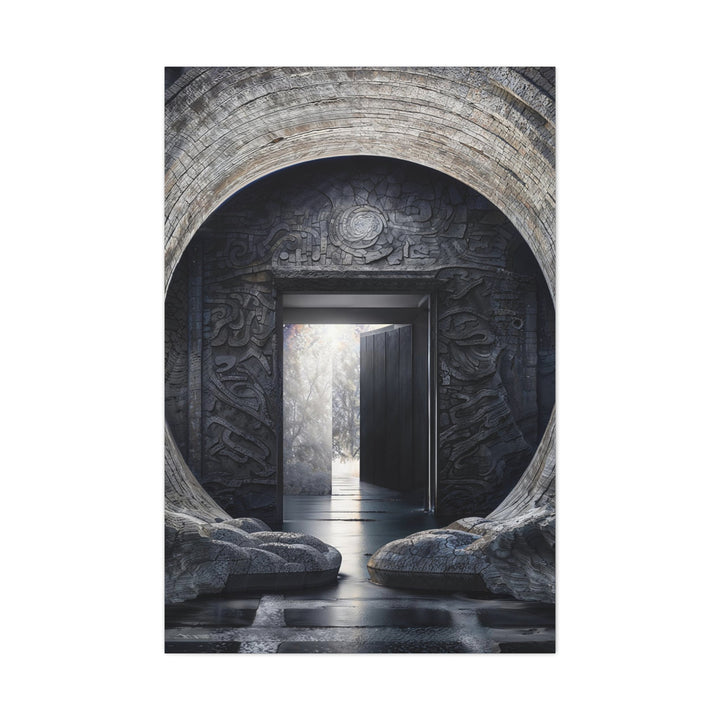 Ancient Gateway Contrast - Matte Canvas Print 1.25" - Canvas - g(0D·IO) - 32″ x 48″ (Vertical) - 1.25" -