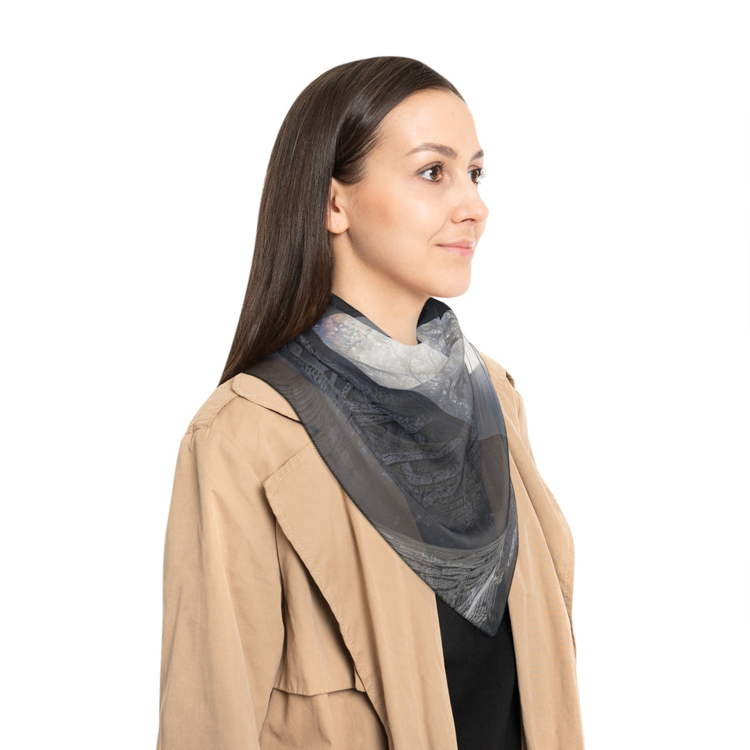 Ancient Gateway Contrast - Poly Scarf - Accessories - g(0D·IO) - Poly chiffon - 50" × 50" -