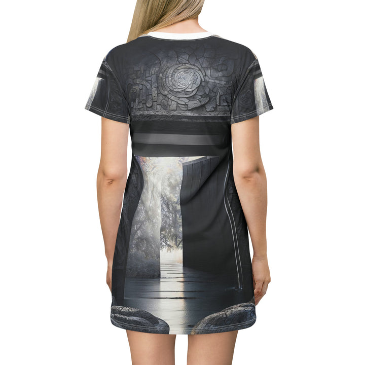 Ancient Gateway Contrast - T-Shirt Dress - All Over Prints - g(0D·IO) - XS - -