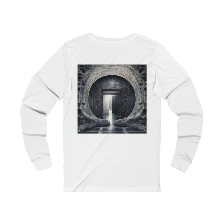 Ancient Gateway Contrast - Unisex Jersey Long Sleeve Tee - Long-sleeve - g(0D·IO) - S - Heather Forest -