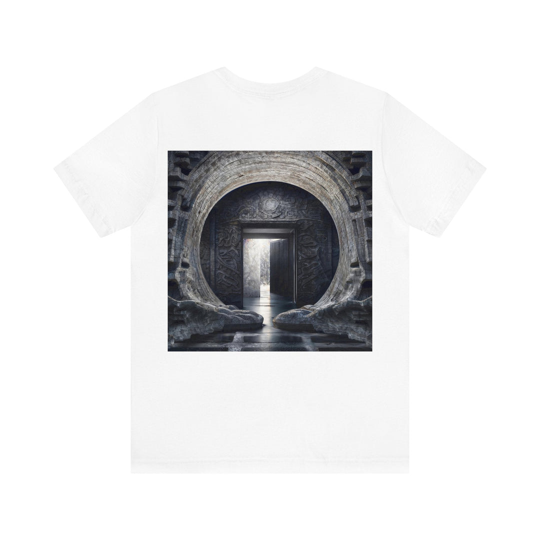 Ancient Gateway Contrast - Unisex Jersey Short Sleeve Tee - T-Shirt - g(0D·IO) - Black - S -