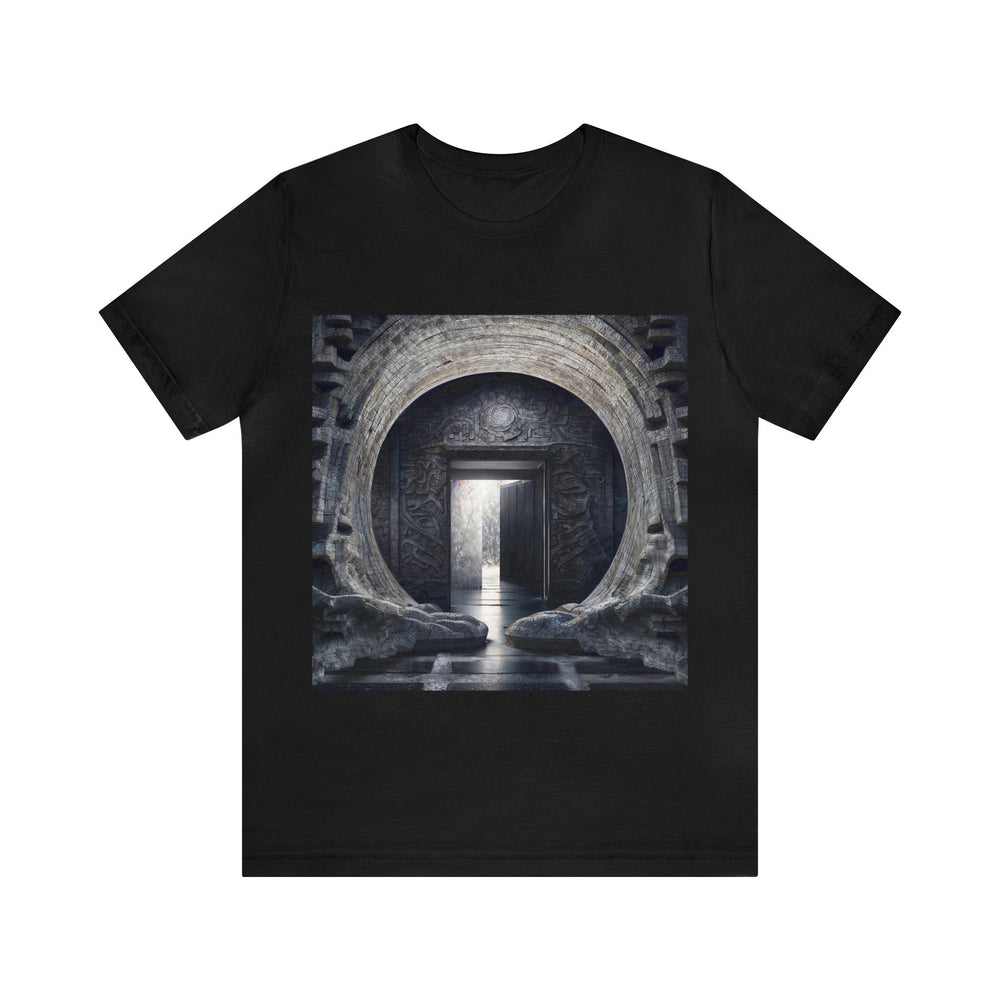 Ancient Gateway Contrast - Unisex Jersey Short Sleeve Tee - T-Shirt - g(0D·IO) - Black - S -