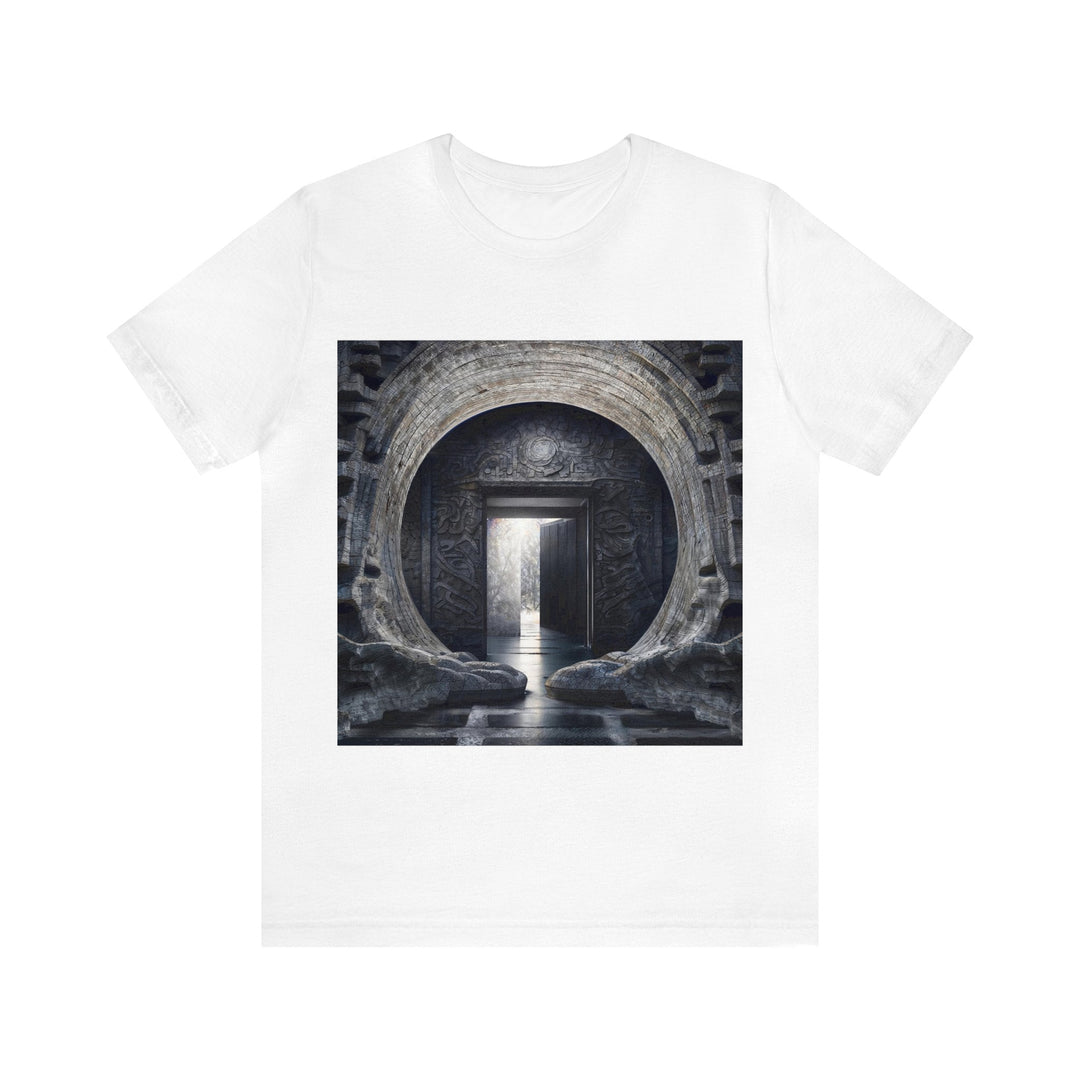 Ancient Gateway Contrast - Unisex Jersey Short Sleeve Tee - T-Shirt - g(0D·IO) - White - S -