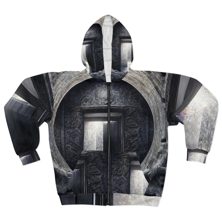 Ancient Gateway Contrast - Unisex Zip Hoodie - All Over Prints - g(0D·IO) - XS - -