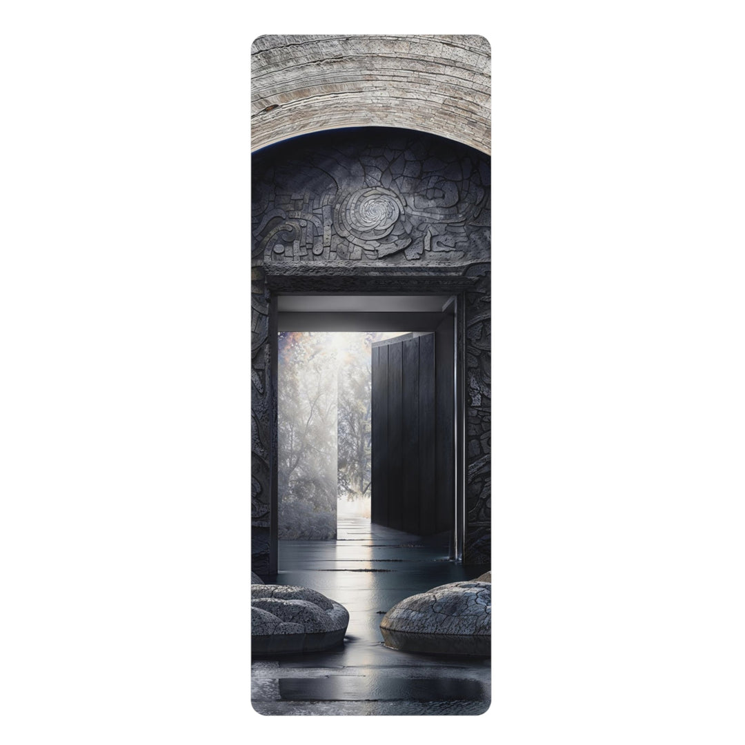 Ancient Gateway Contrast - Yoga Mat - Home Decor - g(0D·IO) - 24” x 68” - -