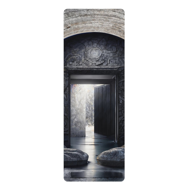 Ancient Gateway Contrast - Yoga Mat - Home Decor - g(0D·IO) - 24” x 68” - -