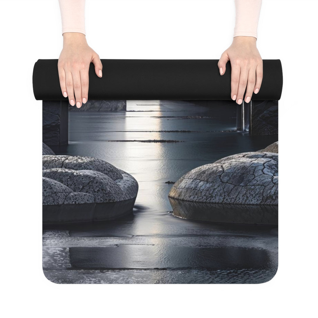 Ancient Gateway Contrast - Yoga Mat - Home Decor - g(0D·IO) - 24” x 68” - -