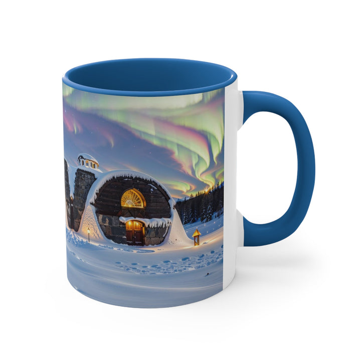 Auroral Arctic Abodes - Accent Coffee Mug - Mug - g(0D·IO) - Pink - 11oz -