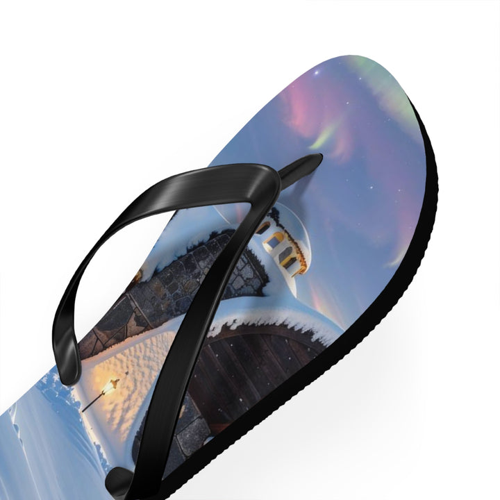 Auroral Arctic Abodes - Flip Flops - Shoes - g(0D·IO) - XL - Black sole -