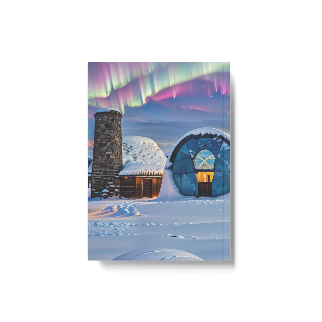 Auroral Arctic Abodes - Hard Backed Journal - Paper products - g(0D·IO) - Graph - A5 - White