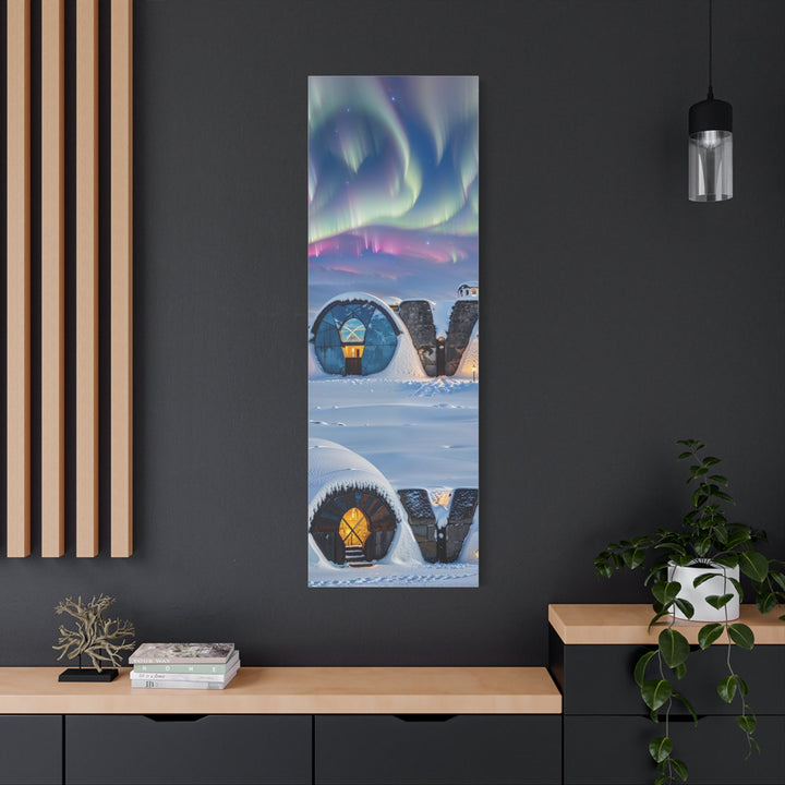 Auroral Arctic Abodes - Matte Canvas Print 1.25" - Canvas - g(0D·IO) - 36" x 36" - 1.25" -