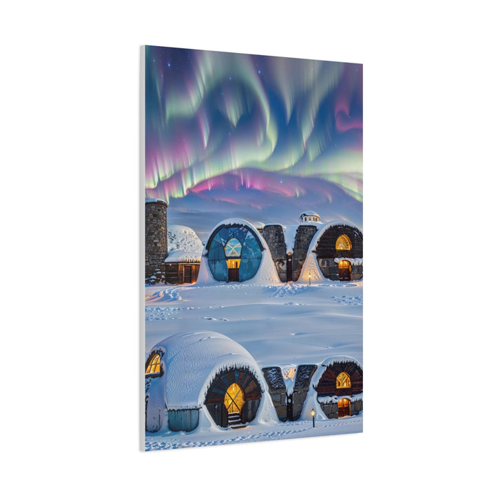 Auroral Arctic Abodes - Matte Canvas Print 1.25" - Canvas - g(0D·IO) - 36" x 36" - 1.25" -