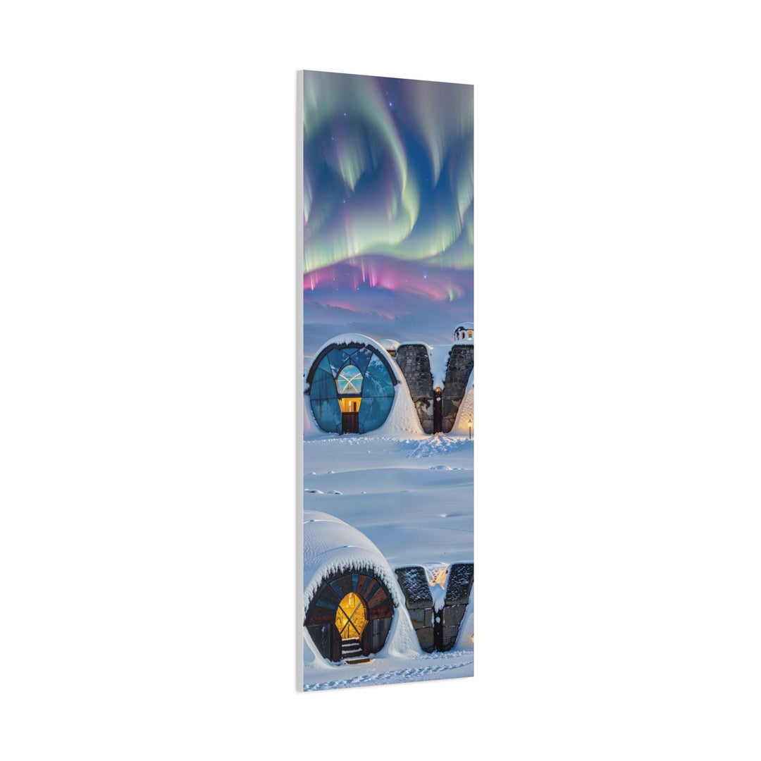 Auroral Arctic Abodes - Matte Canvas Print 1.25" - Canvas - g(0D·IO) - 36" x 36" - 1.25" -