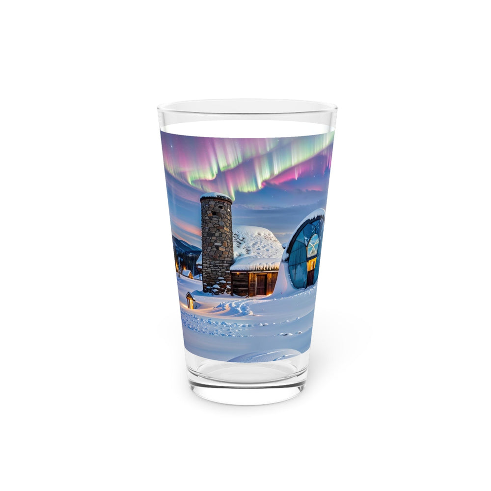 Auroral Arctic Abodes - Pint Glass - Mug - g(0D·IO) - 16oz - -