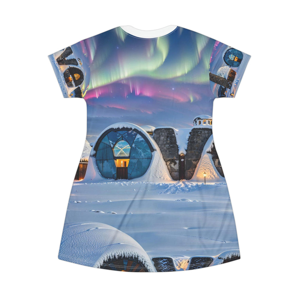 Auroral Arctic Abodes - T-Shirt Dress - All Over Prints - g(0D·IO) - XS - -