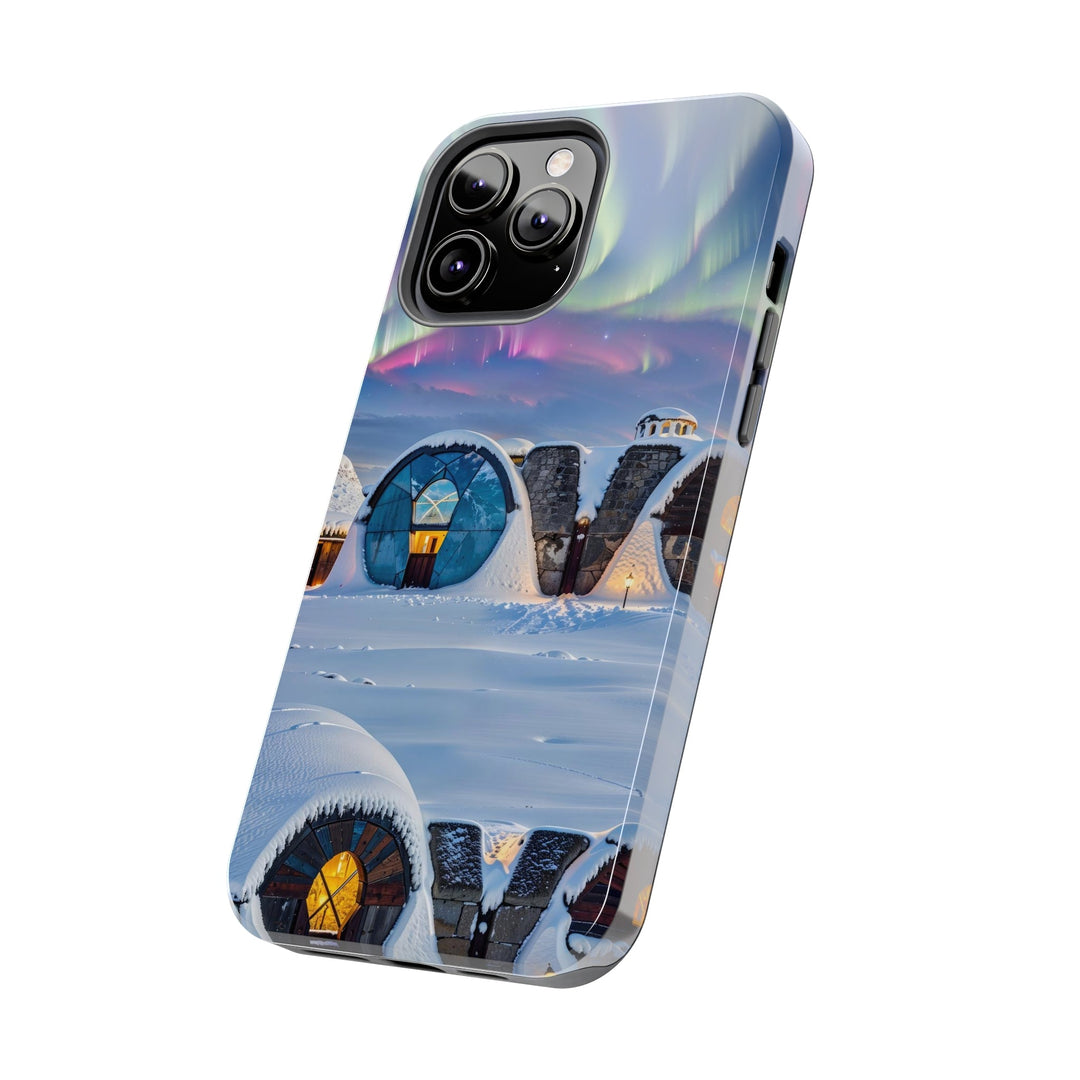 Auroral Arctic Abodes - Tough Phone Case - Phone Case - g(0D·IO) - iPhone 13 Mini - -