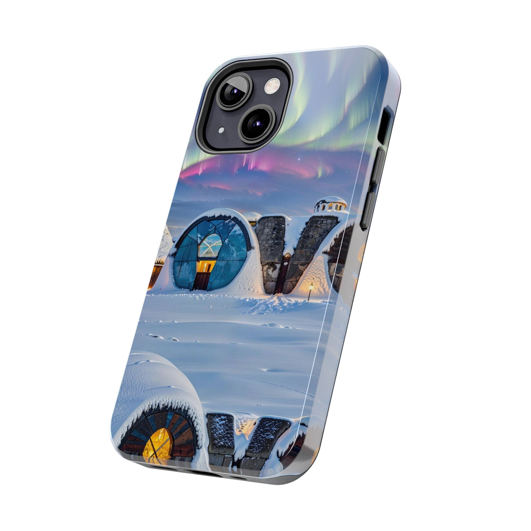 Auroral Arctic Abodes - Tough Phone Case - Phone Case - g(0D·IO) - iPhone 13 Mini - -