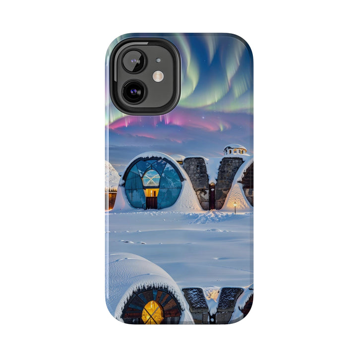 Auroral Arctic Abodes - Tough Phone Case - Phone Case - g(0D·IO) - iPhone 13 Mini - -