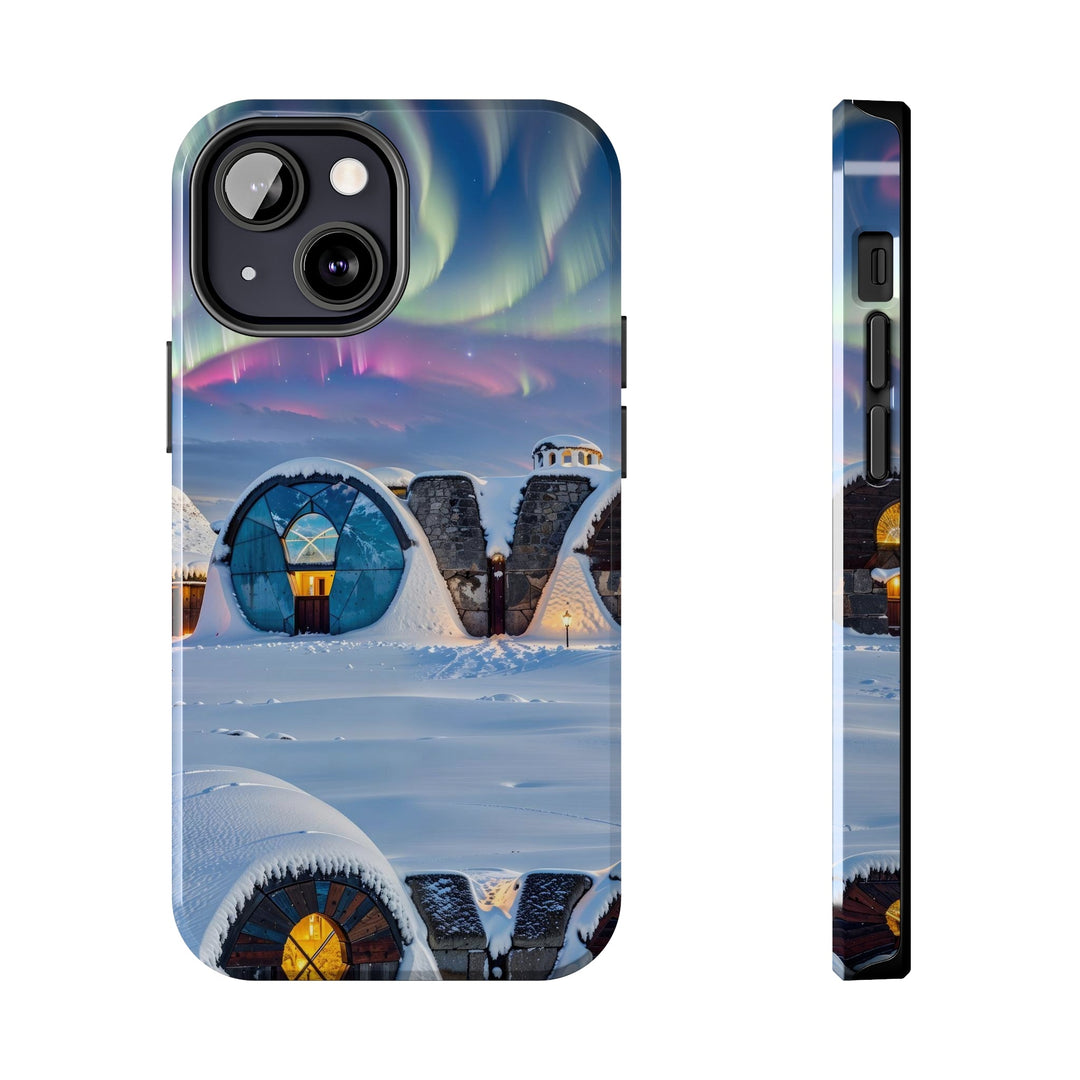 Auroral Arctic Abodes - Tough Phone Case - Phone Case - g(0D·IO) - iPhone 13 Mini - -