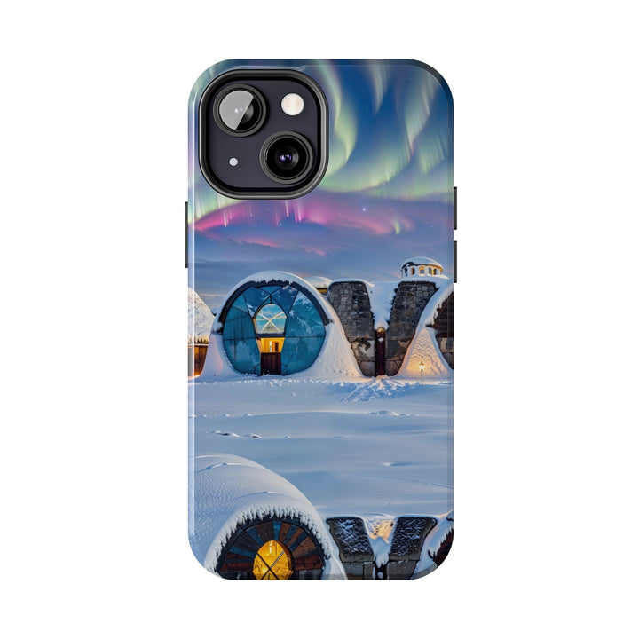 Auroral Arctic Abodes - Tough Phone Case - Phone Case - g(0D·IO) - iPhone 13 Mini - -