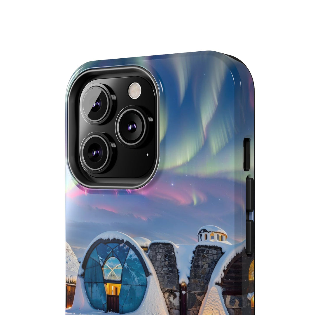 Auroral Arctic Abodes - Tough Phone Case - Phone Case - g(0D·IO) - iPhone 13 Mini - -