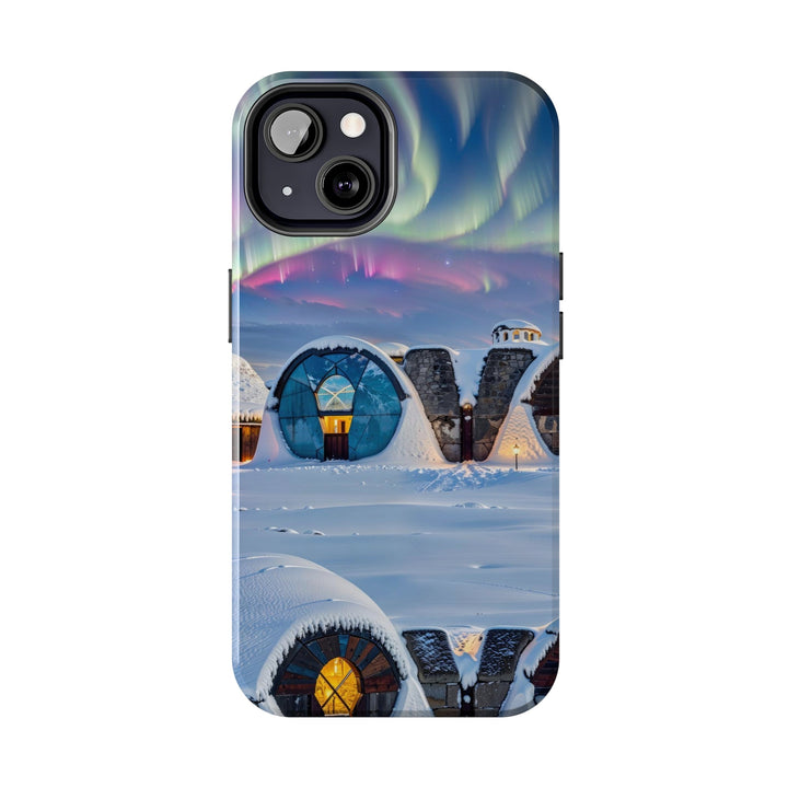 Auroral Arctic Abodes - Tough Phone Case - Phone Case - g(0D·IO) - iPhone 13 Mini - -