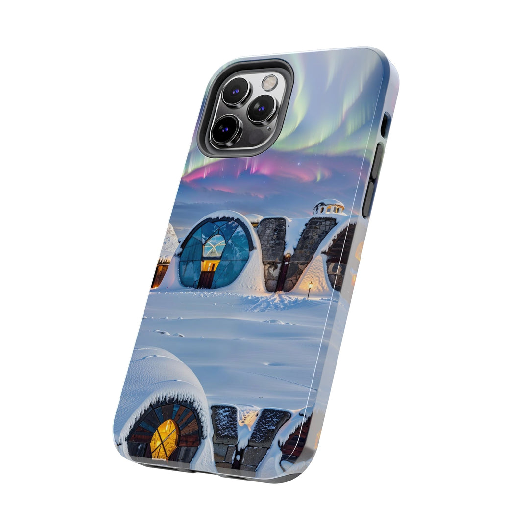 Auroral Arctic Abodes - Tough Phone Case - Phone Case - g(0D·IO) - iPhone 13 Mini - -