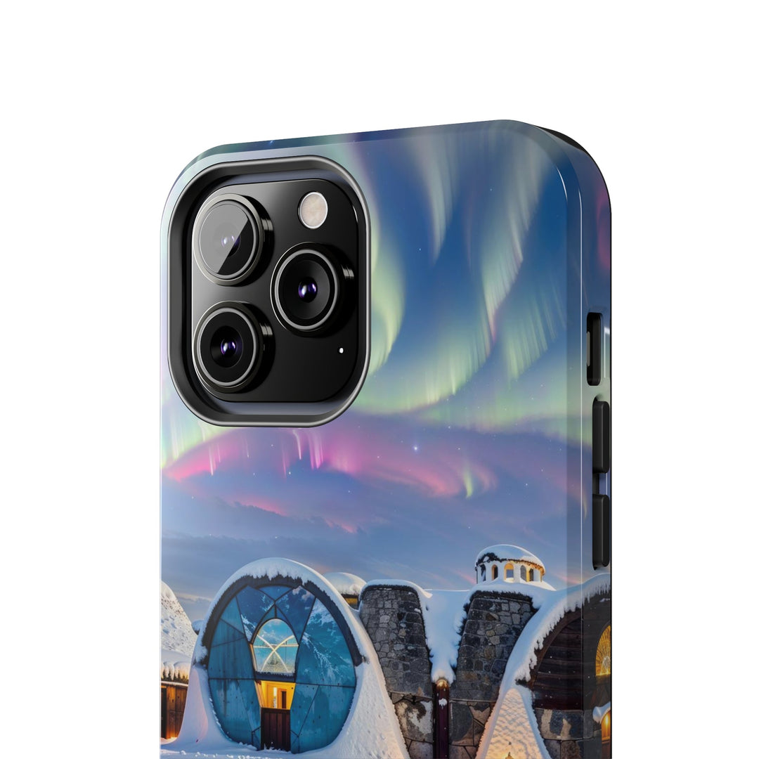 Auroral Arctic Abodes - Tough Phone Case - Phone Case - g(0D·IO) - iPhone 13 Mini - -