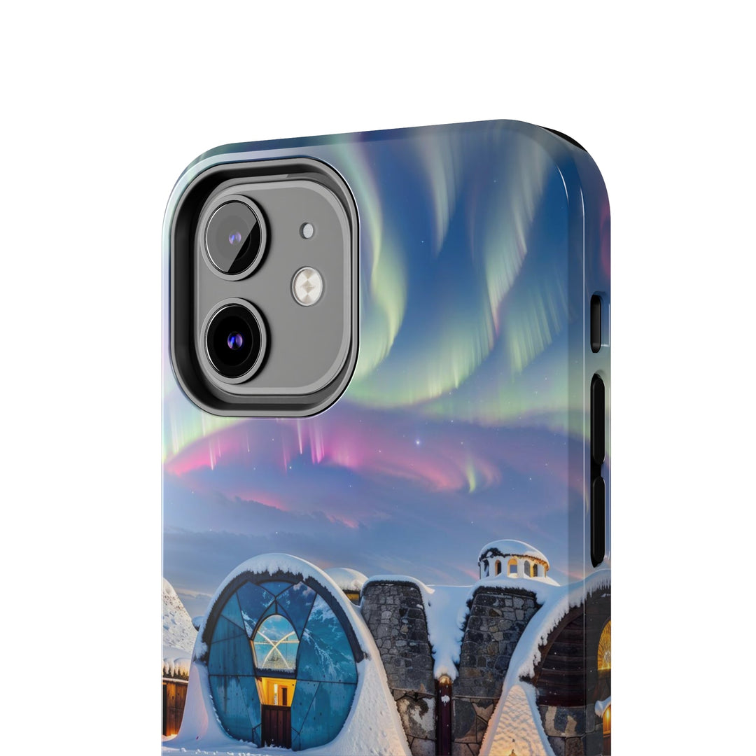 Auroral Arctic Abodes - Tough Phone Case - Phone Case - g(0D·IO) - iPhone 13 Mini - -