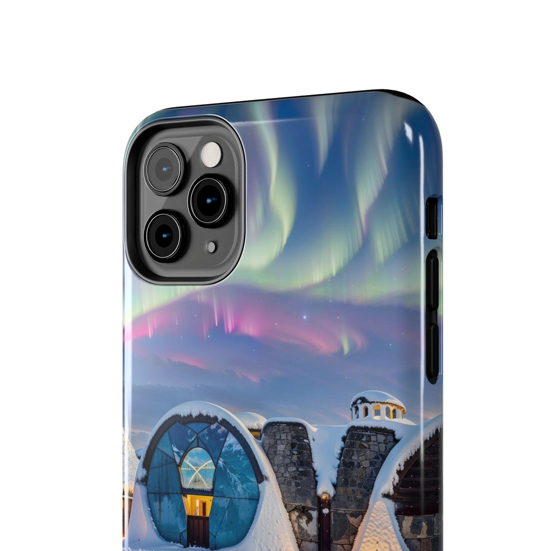 Auroral Arctic Abodes - Tough Phone Case - Phone Case - g(0D·IO) - iPhone 13 Mini - -