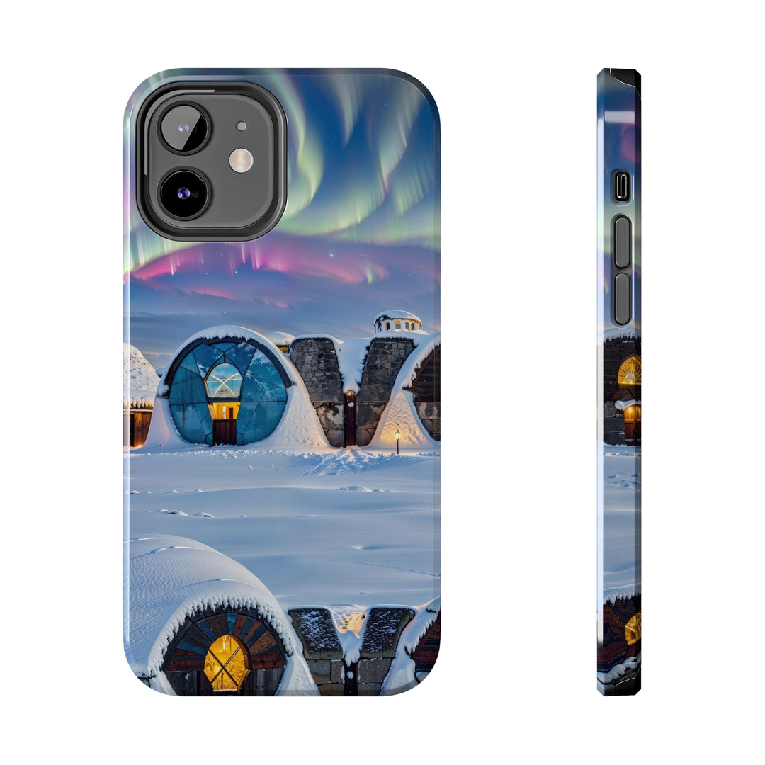 Auroral Arctic Abodes - Tough Phone Case - Phone Case - g(0D·IO) - iPhone 12 - -