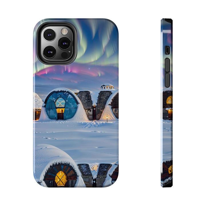 Auroral Arctic Abodes - Tough Phone Case - Phone Case - g(0D·IO) - iPhone 12 Pro - -