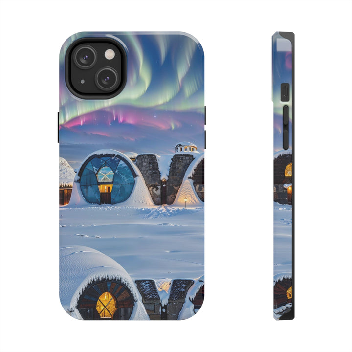 Auroral Arctic Abodes - Tough Phone Case - Phone Case - g(0D·IO) - iPhone 14 Plus - -