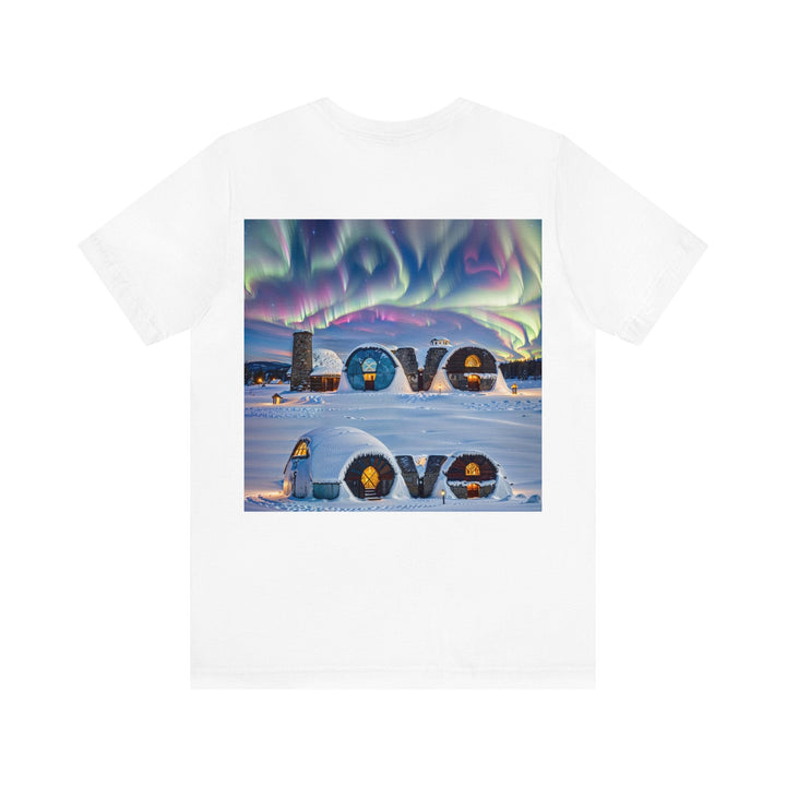 Auroral Arctic Abodes - Unisex Jersey Short Sleeve Tee - T-Shirt - g(0D·IO) - Black - S -